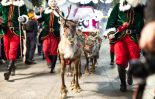 Papá Noel y sus renos en Ourense