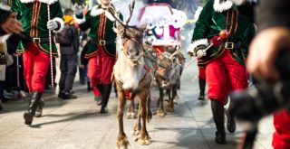 Papá Noel y sus renos en Ourense